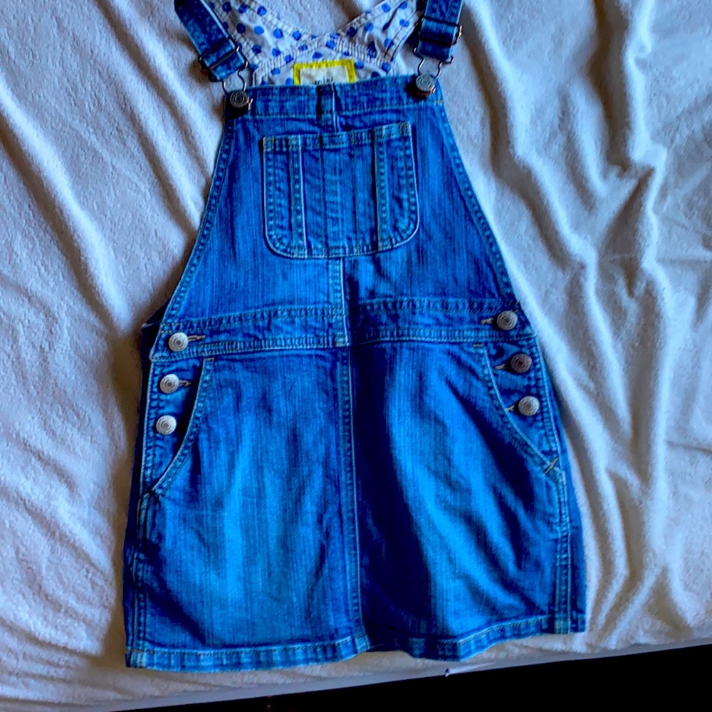 Mini Boden Skirt Overalls 6-7